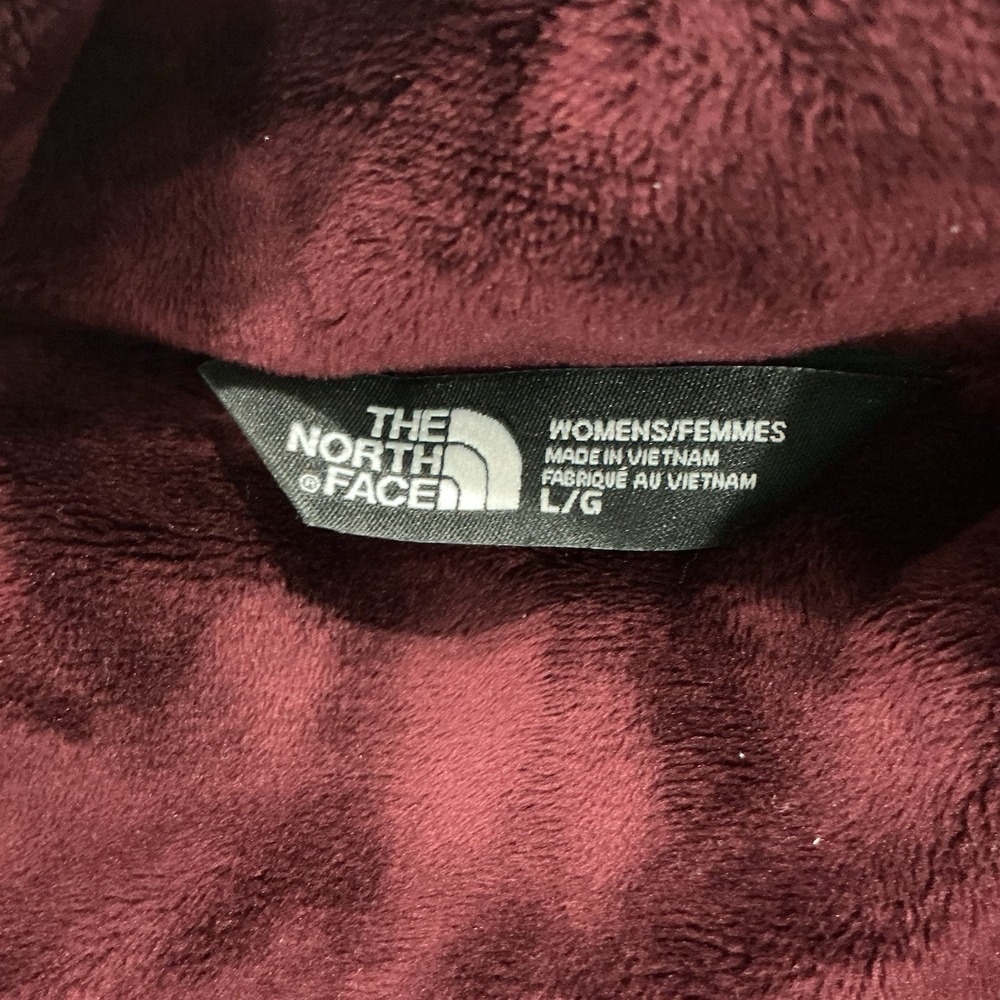 The North Face WindWall Women's Fleece Fuchsia Full Zip Jacket Hooded Large - Picture 7 of 10